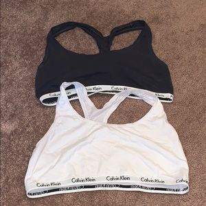 2 Calvin Klein sports bras